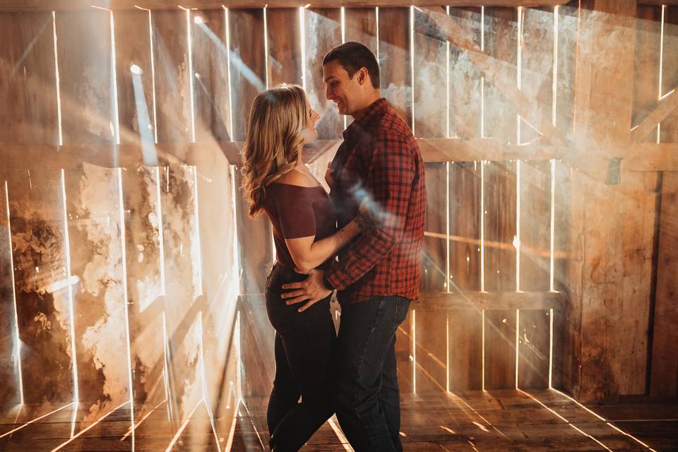 Barn engagement session