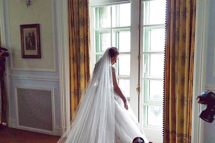 An indoor ceremony