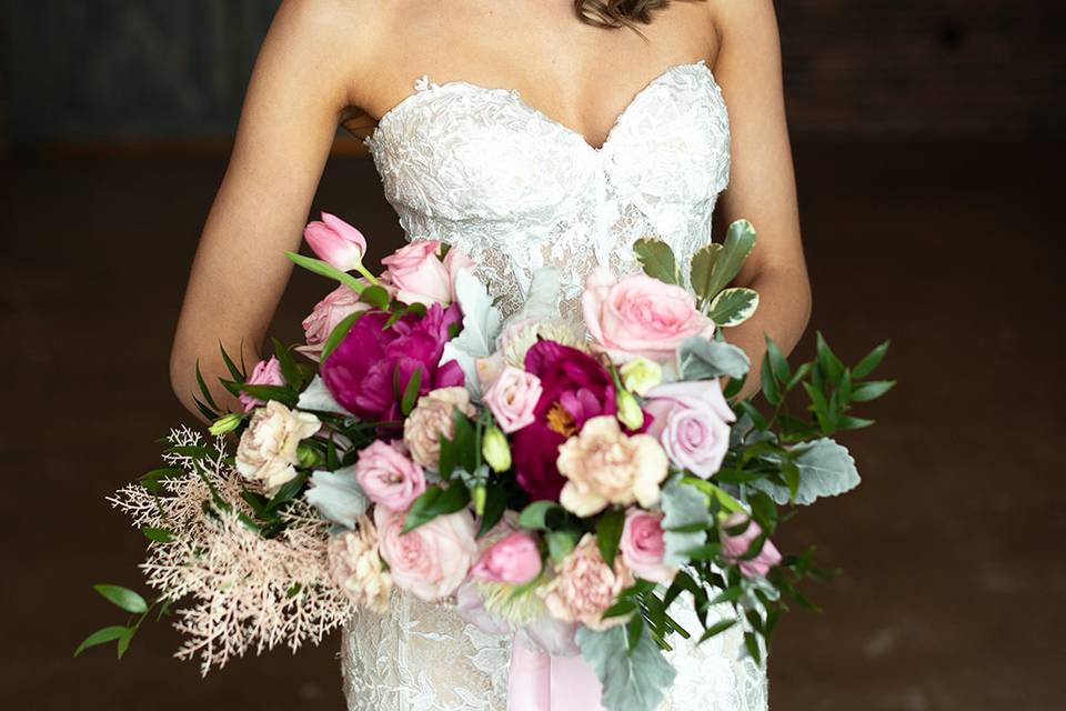 Blissfully Pink Bride