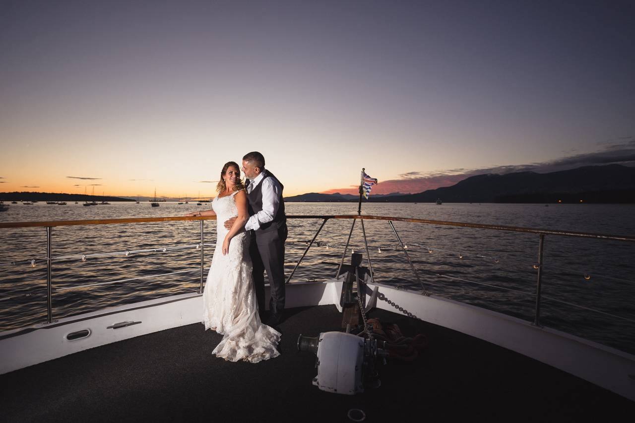 yacht charter vancouver wedding