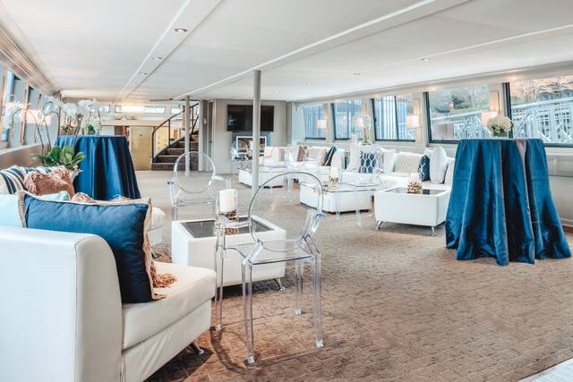 Main salon on pacific yacht