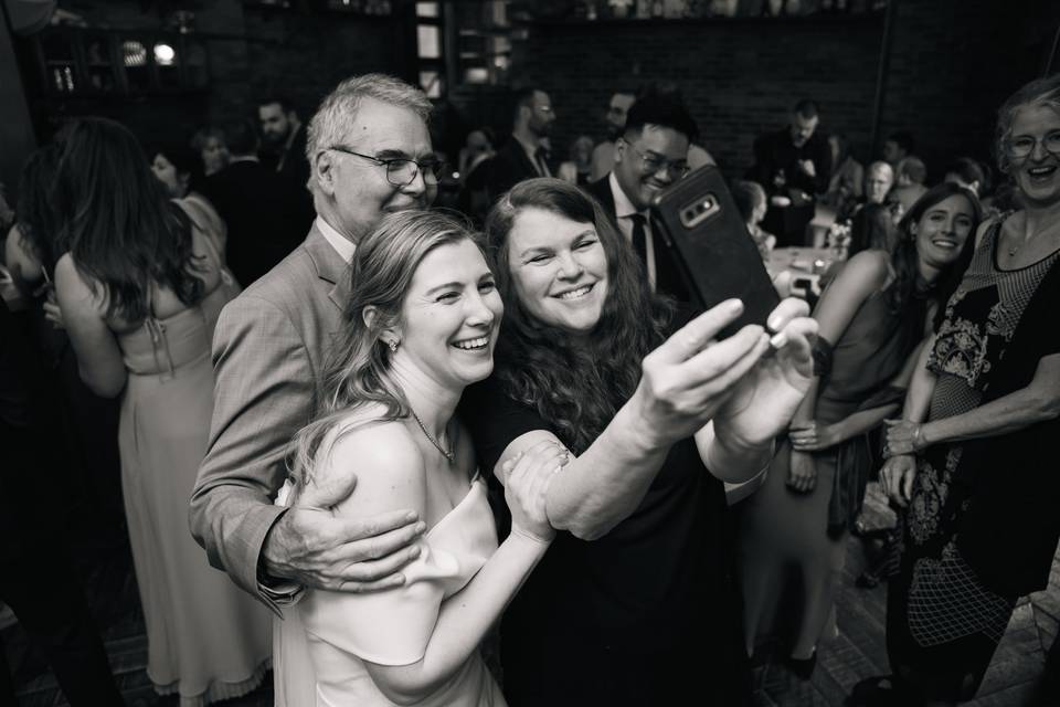 Intimate reception dance floor