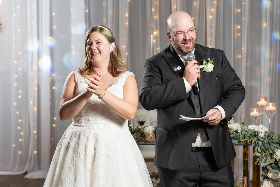 Bride and groom speech