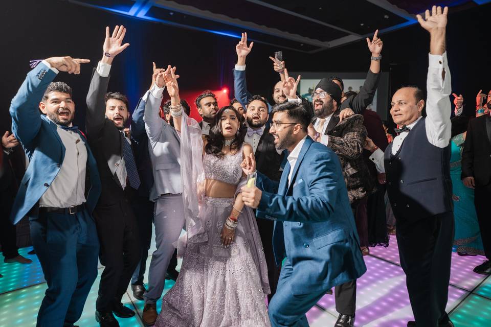 Reception dance floor in mexic