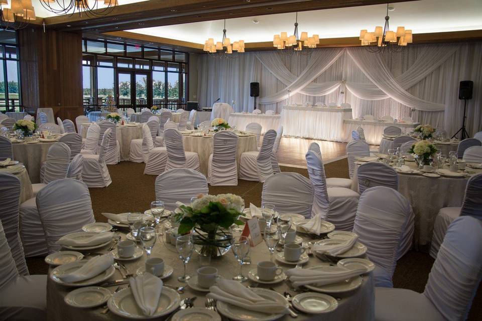 Banquet room setup