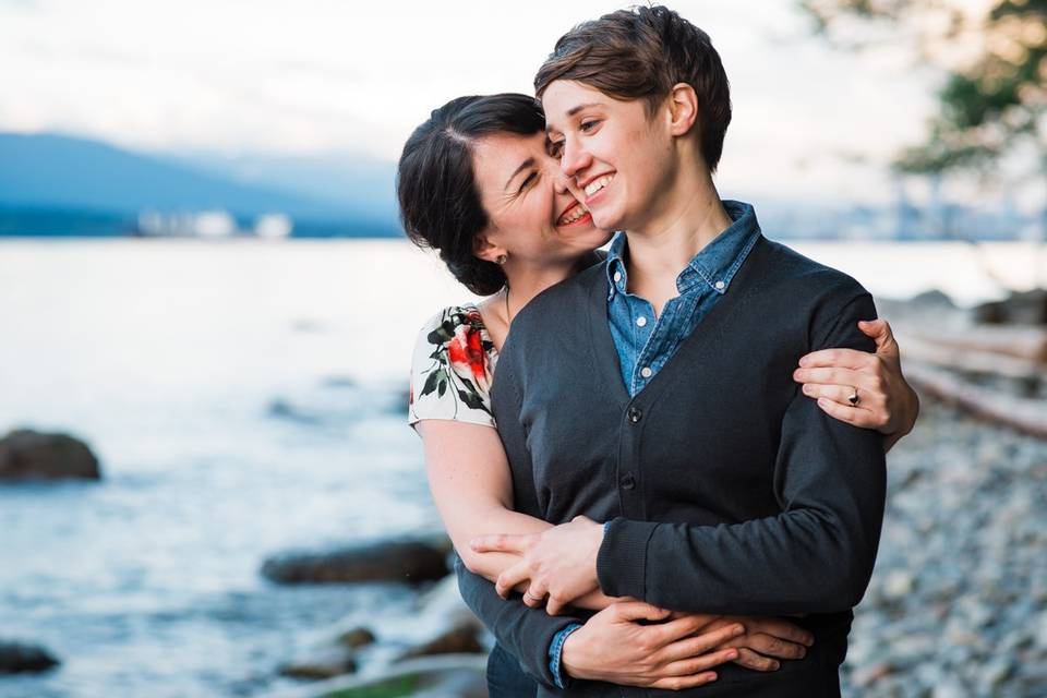 Beach engagement photos