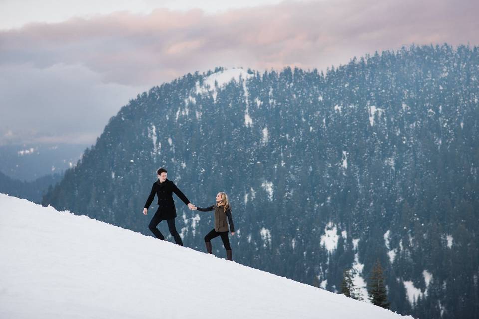 Mountain engagement photos