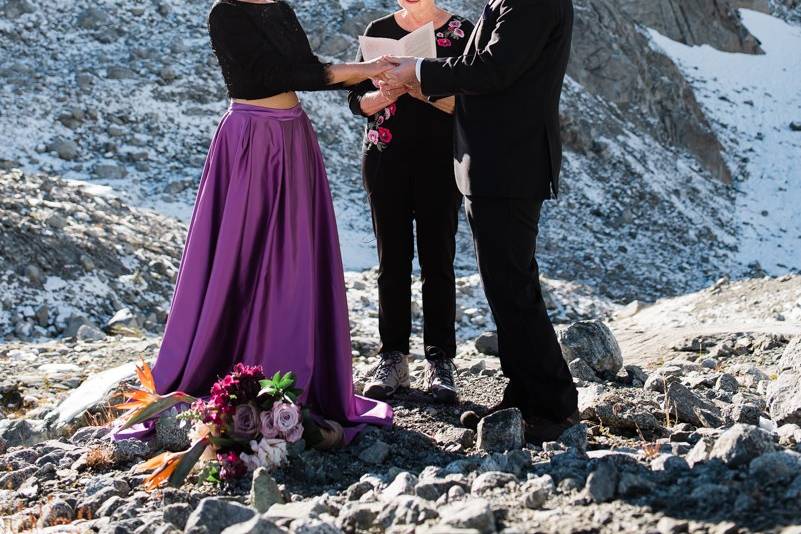 Couple on the Squamish bridge