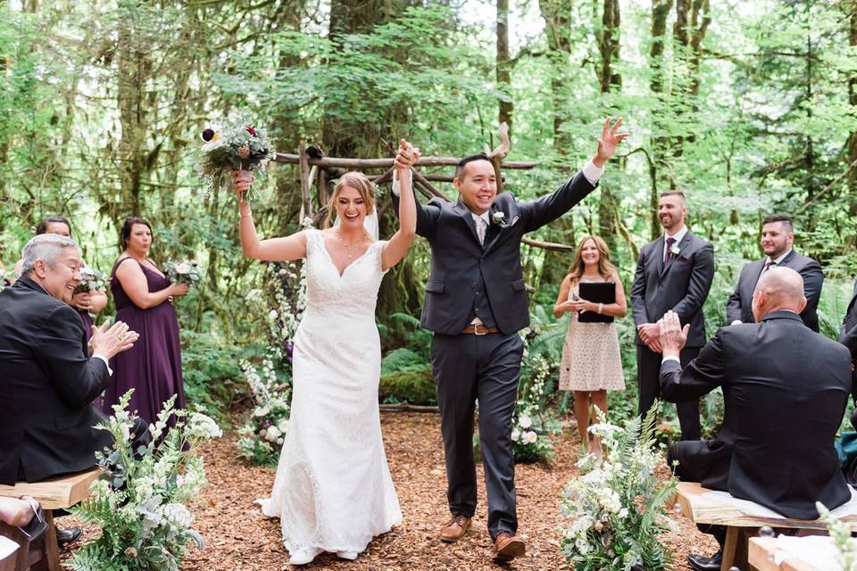 Recessional fun photo