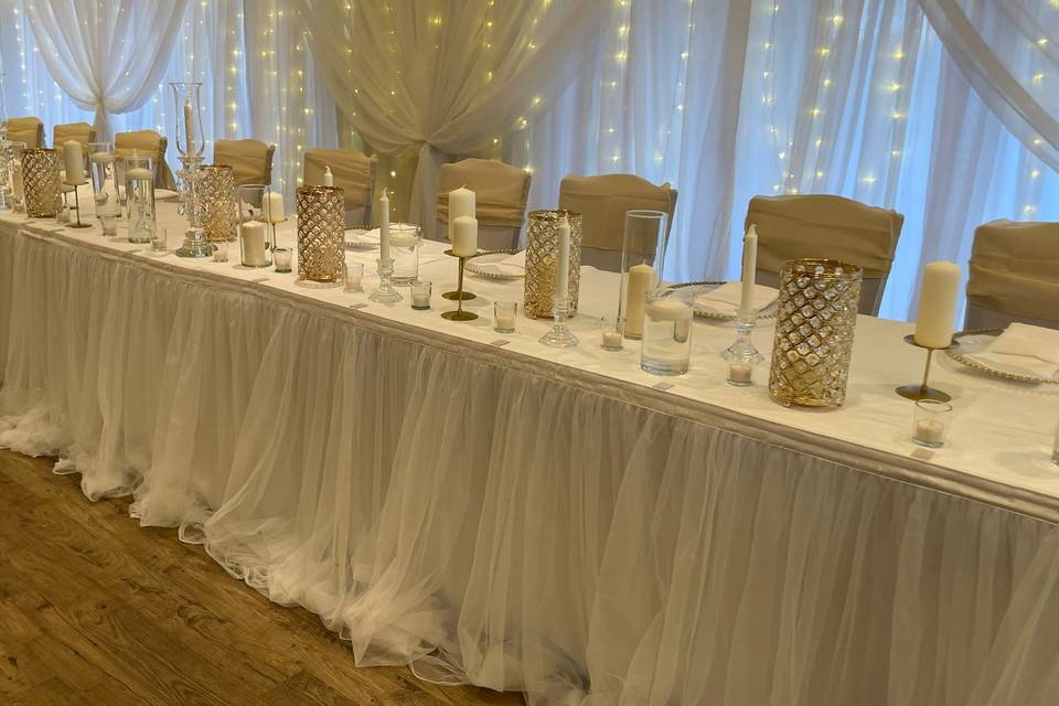 Romantic theme headtable