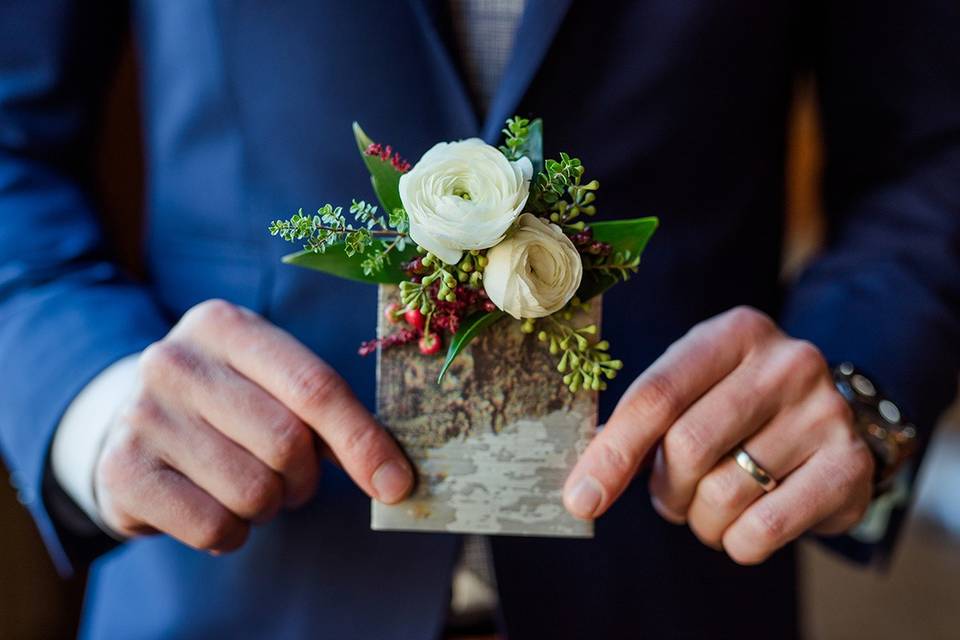 Floral pocket square