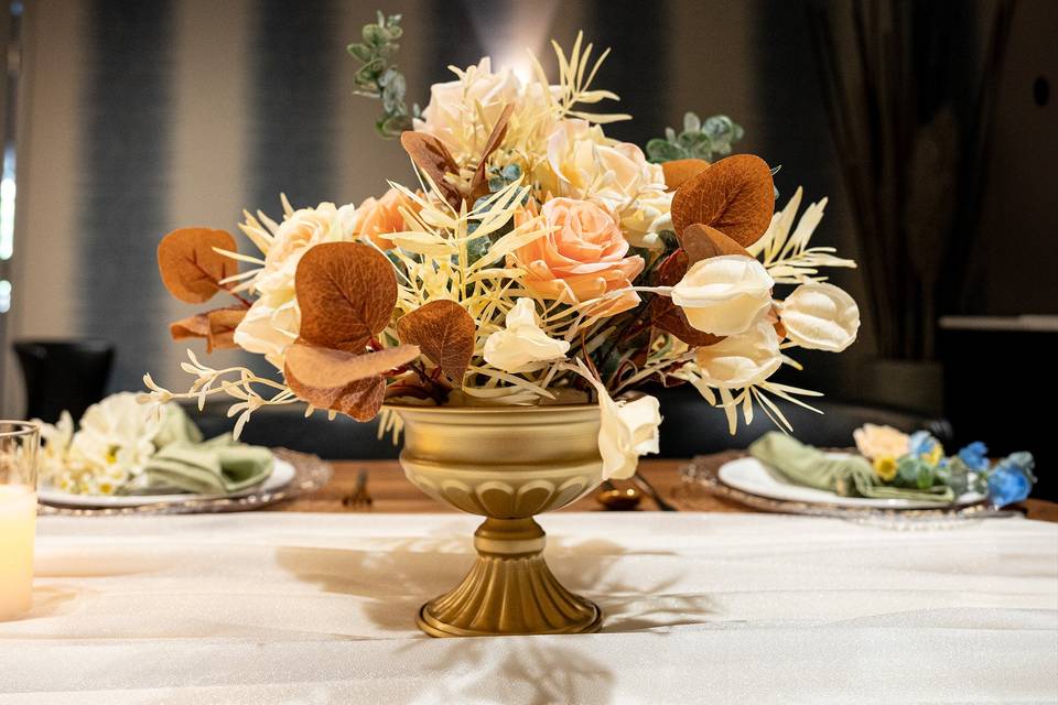 Rosy Sunset centrepieces L