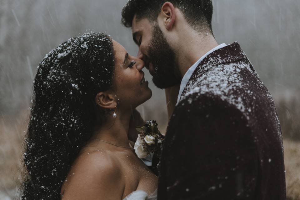 Snowy Cabin Elopement