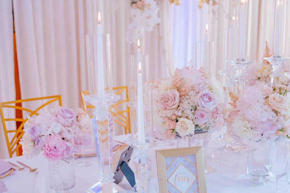 Purple Pastels Reception