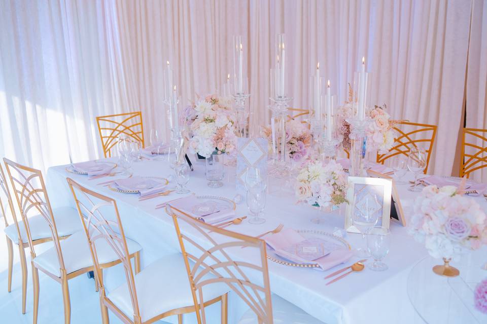 Purple Pastels Reception