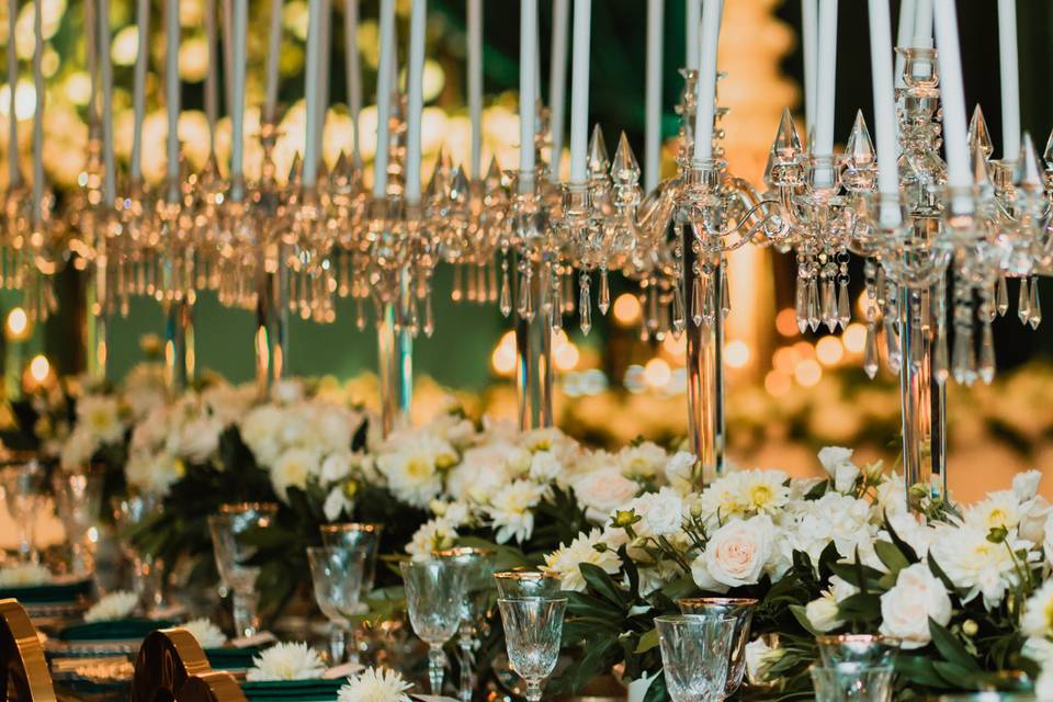 Emerald Green & Gold Reception