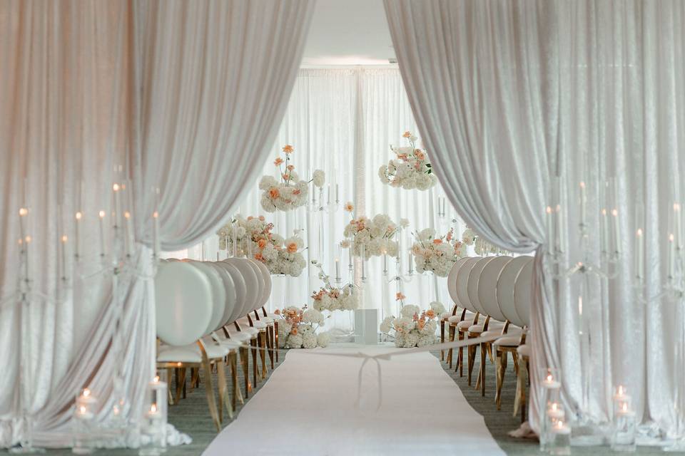 Ivory & Soft Peach Reception