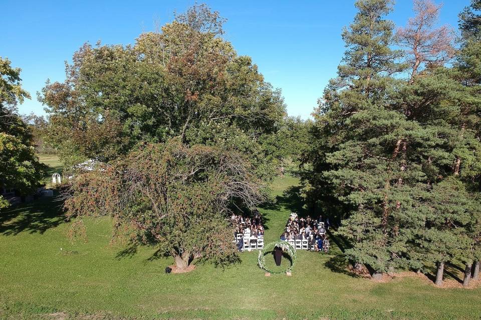 One of many ceremony spaces