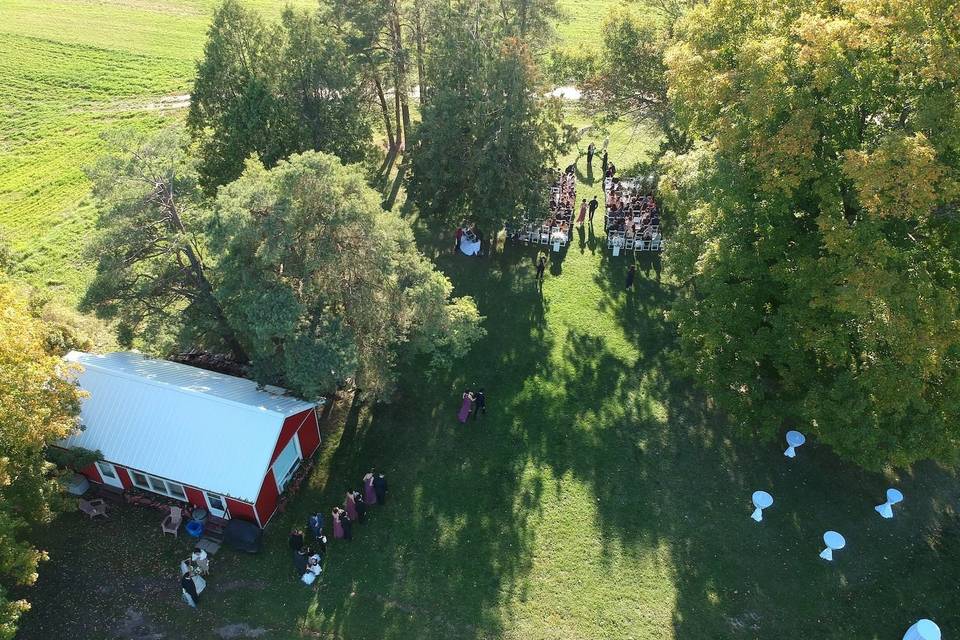 Ceremony from above