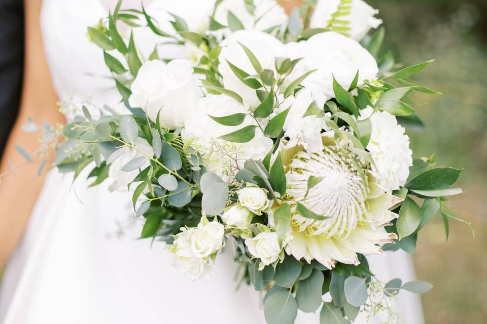 White and green Bouquet