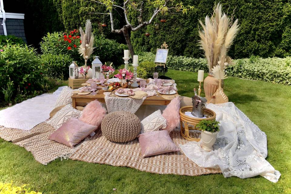 Luxury picnic display