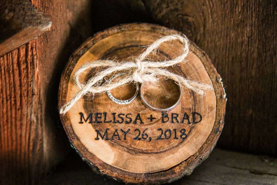 Rustic Wedding Ring Holder