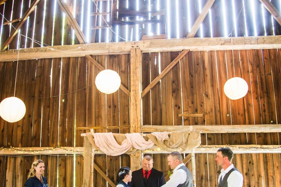 Barn Wedding Ceremony