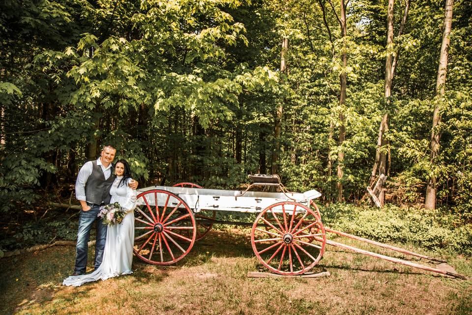 Country Wedding Wagon
