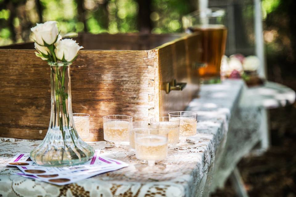 Outdoor Wedding Bar