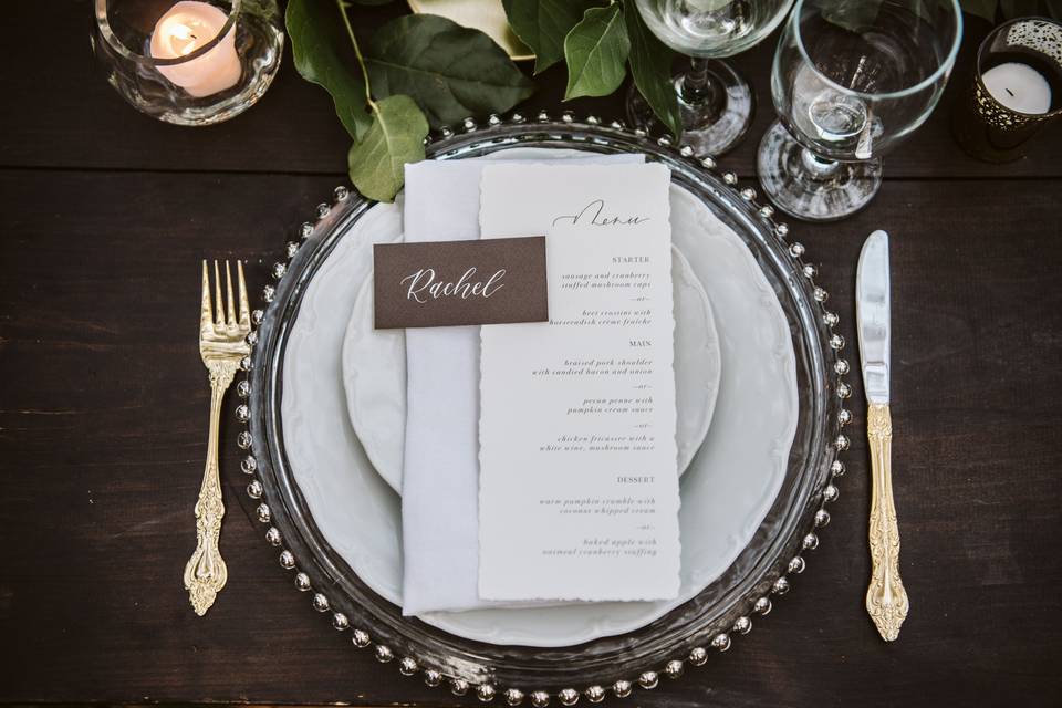 Wedding Place Setting