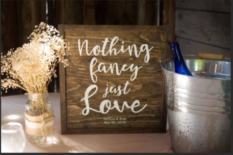 Wedding Rustic Signage