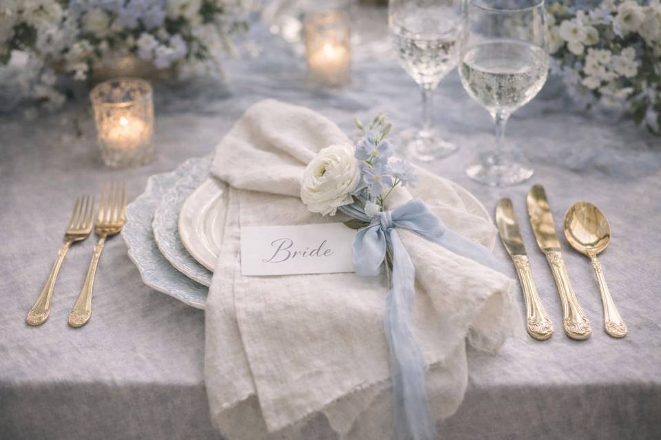 Fine Linen Tablescape