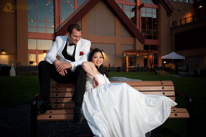 Surrey, British Columbia bride and groom