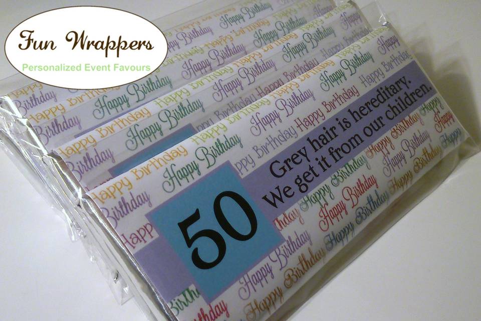 Fun Wrappers Personalized Event Favours