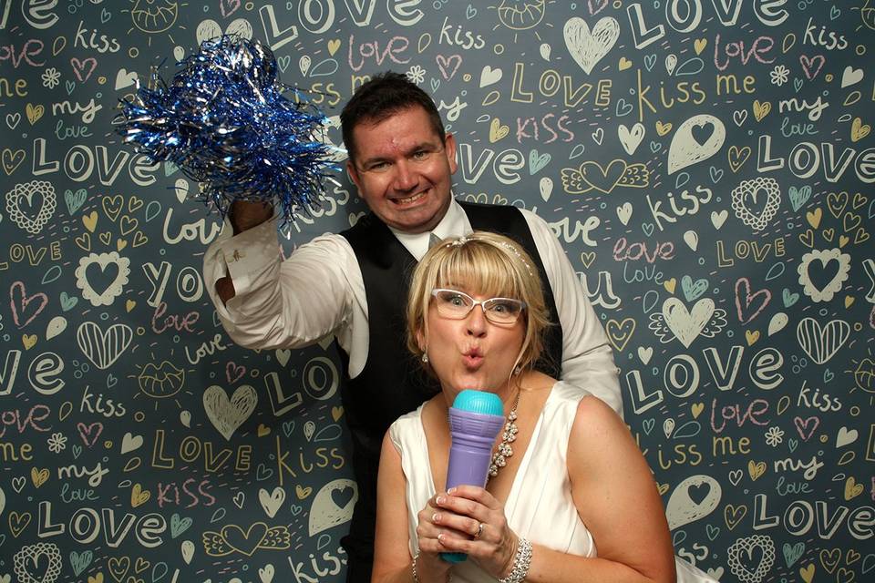 Bride and Groom having fun!