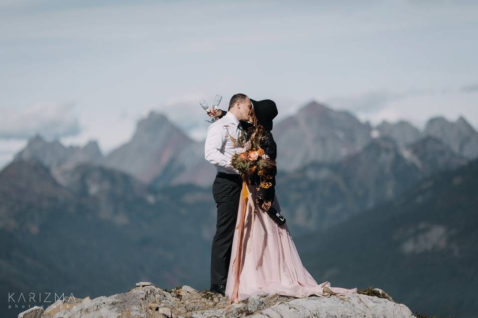 Ice cave elopement