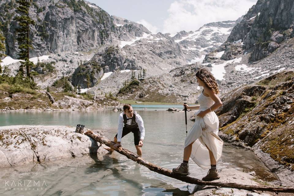 Mountain elopement