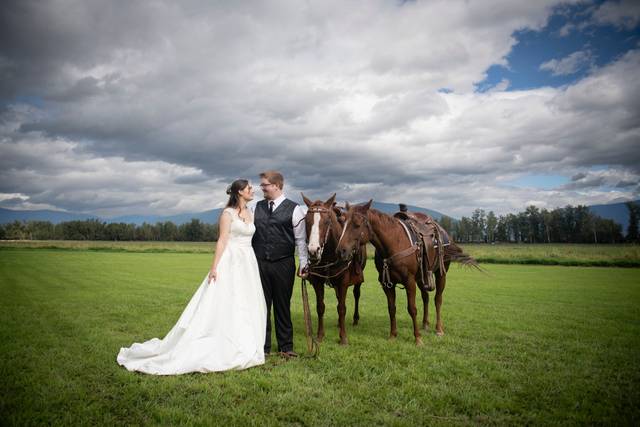 Portrait with horses