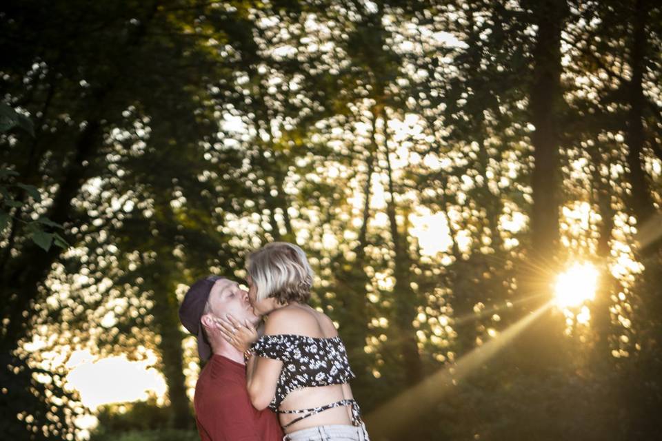 Sunset Kissing