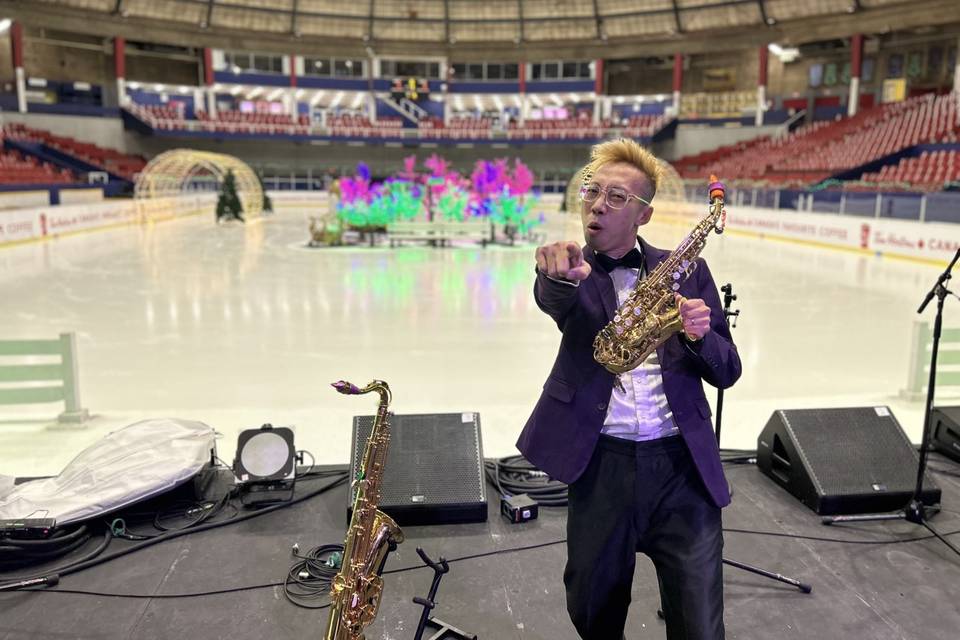 Sax with Eric at PNE