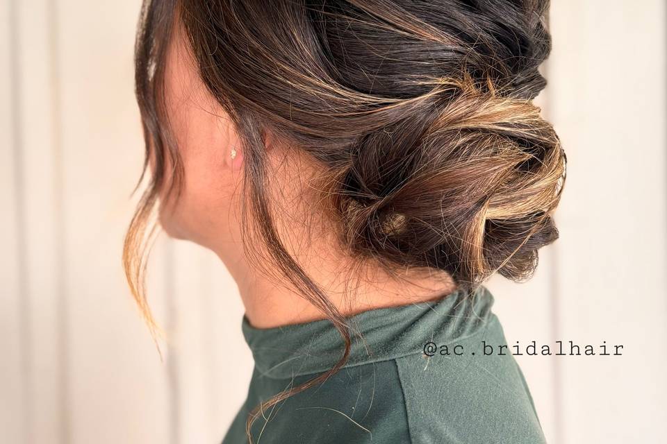 Low Textured Updo