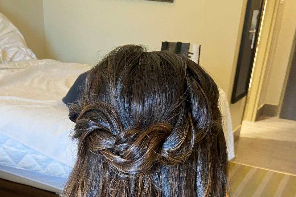 Hair up