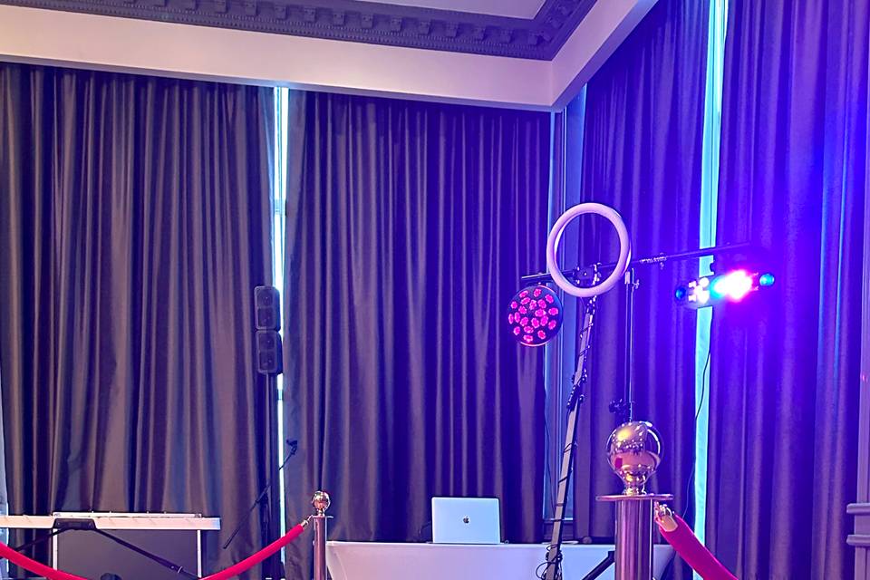 360 photo booth setup