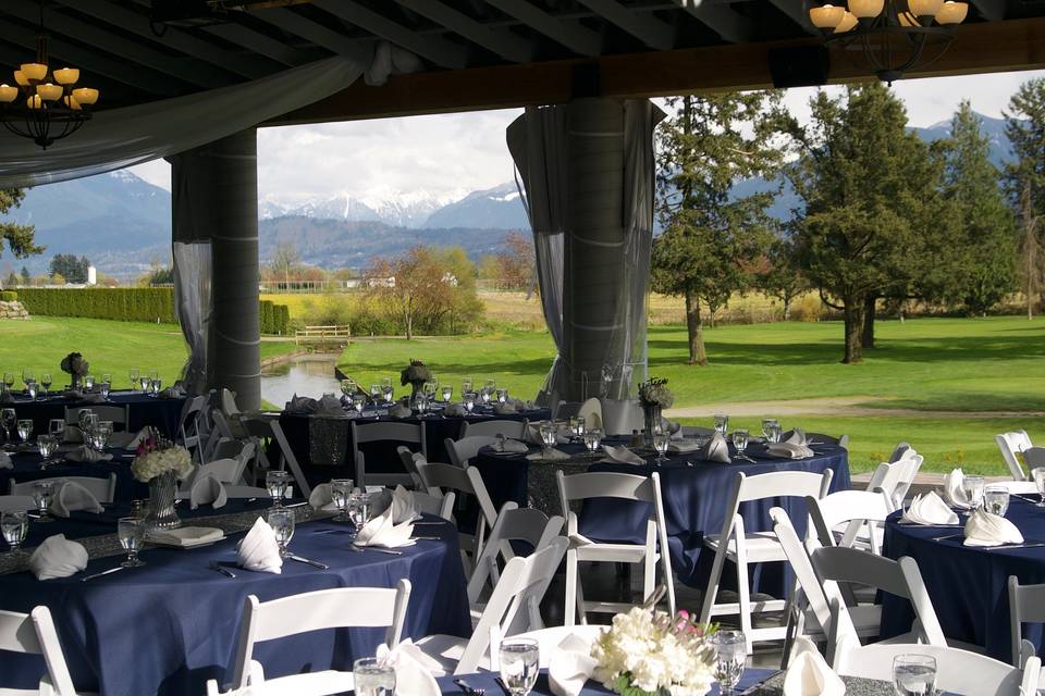 View over the golf course