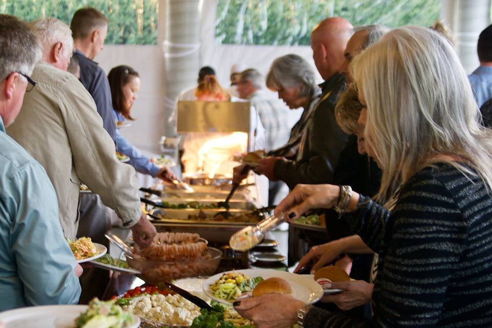 Guests at the reception