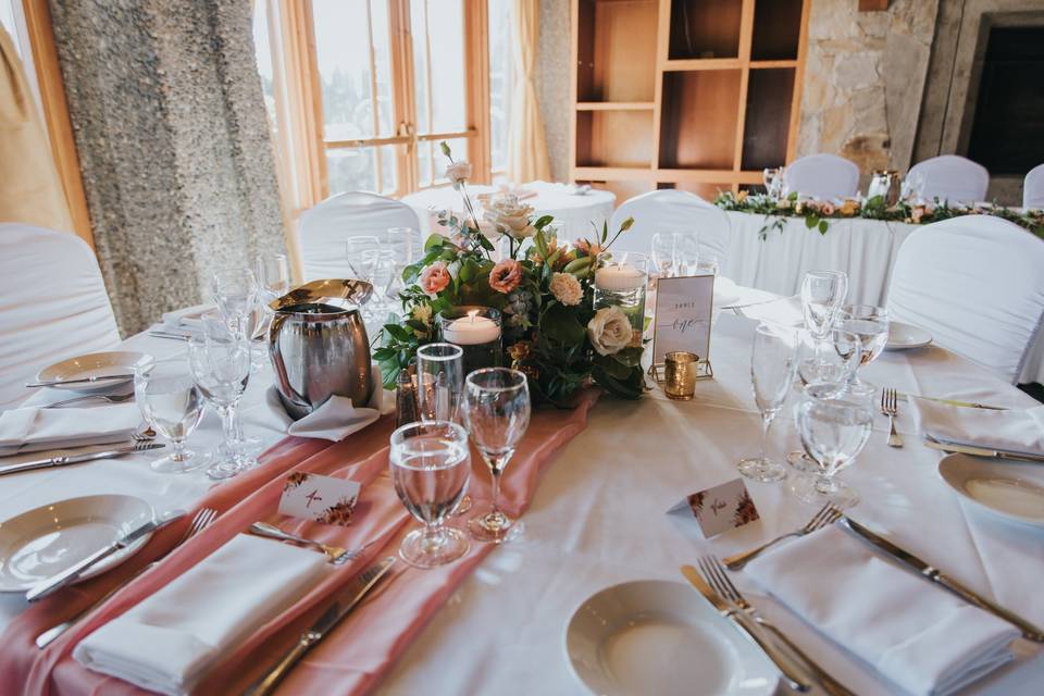 Table decor and flowers