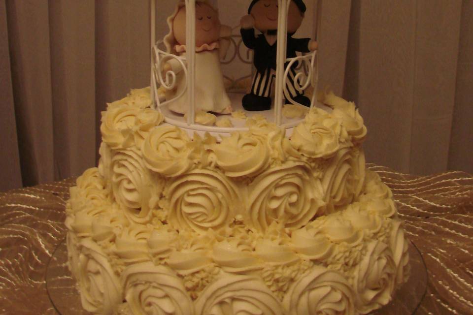 Butter cream Wedding Cake