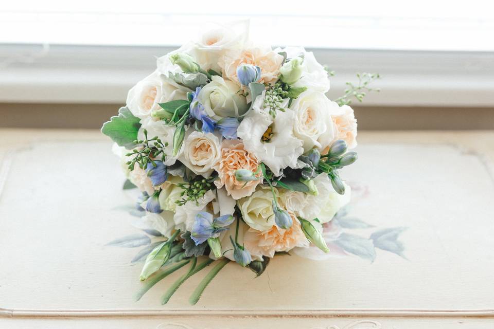 Blue Bridal Bouquet