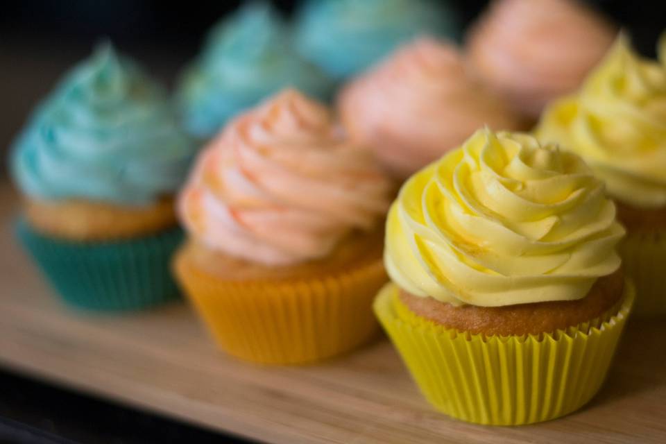 Pastel cupcakes