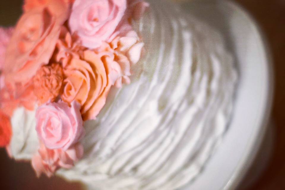 Buttercream flower cake